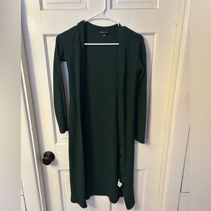 Beyond Yoga Forest Green Knit Duster